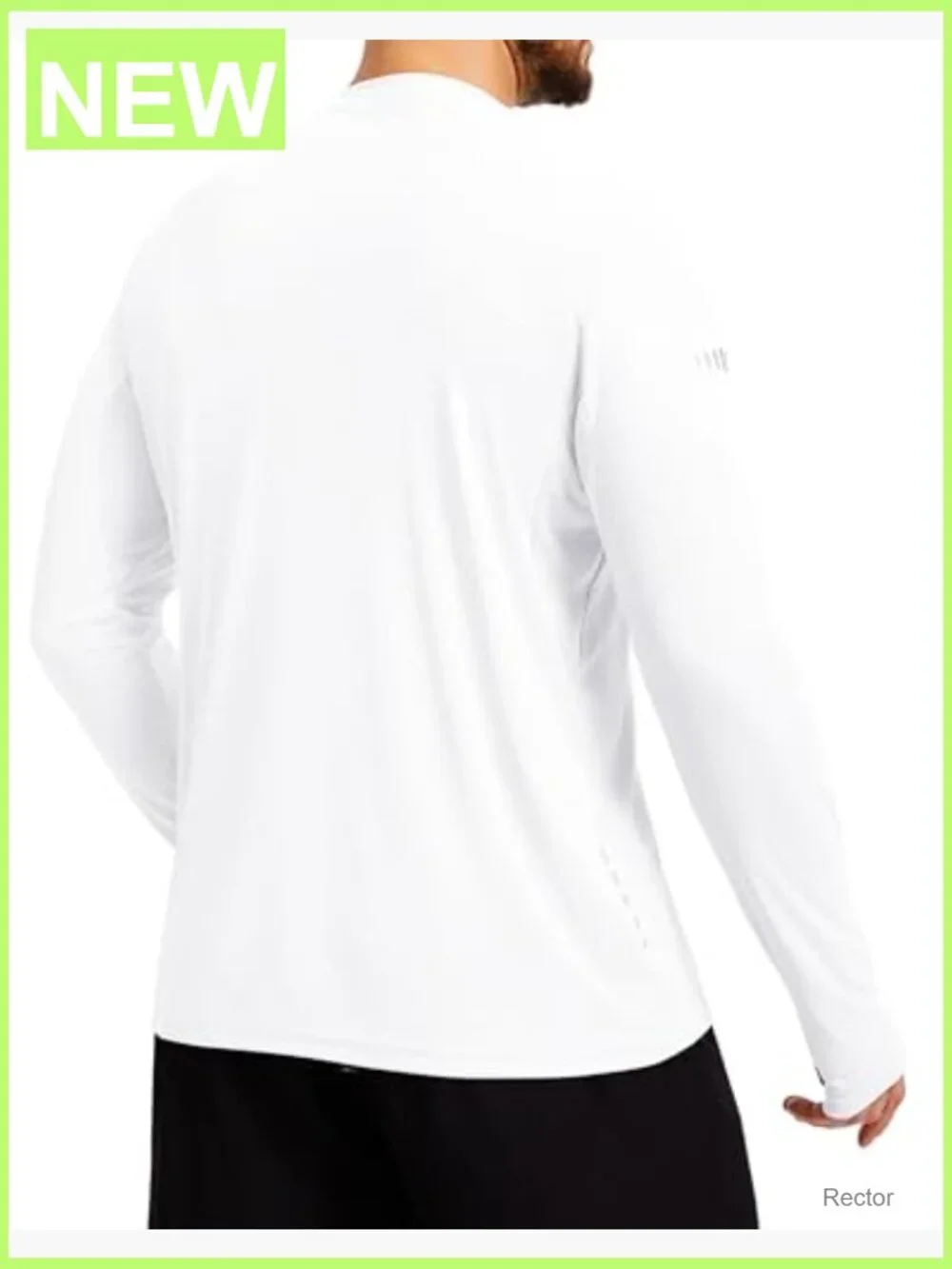 Men's UPF 50+ Sun Protection Long Sleeve Rash Guard Quick Dry UV Athletic
